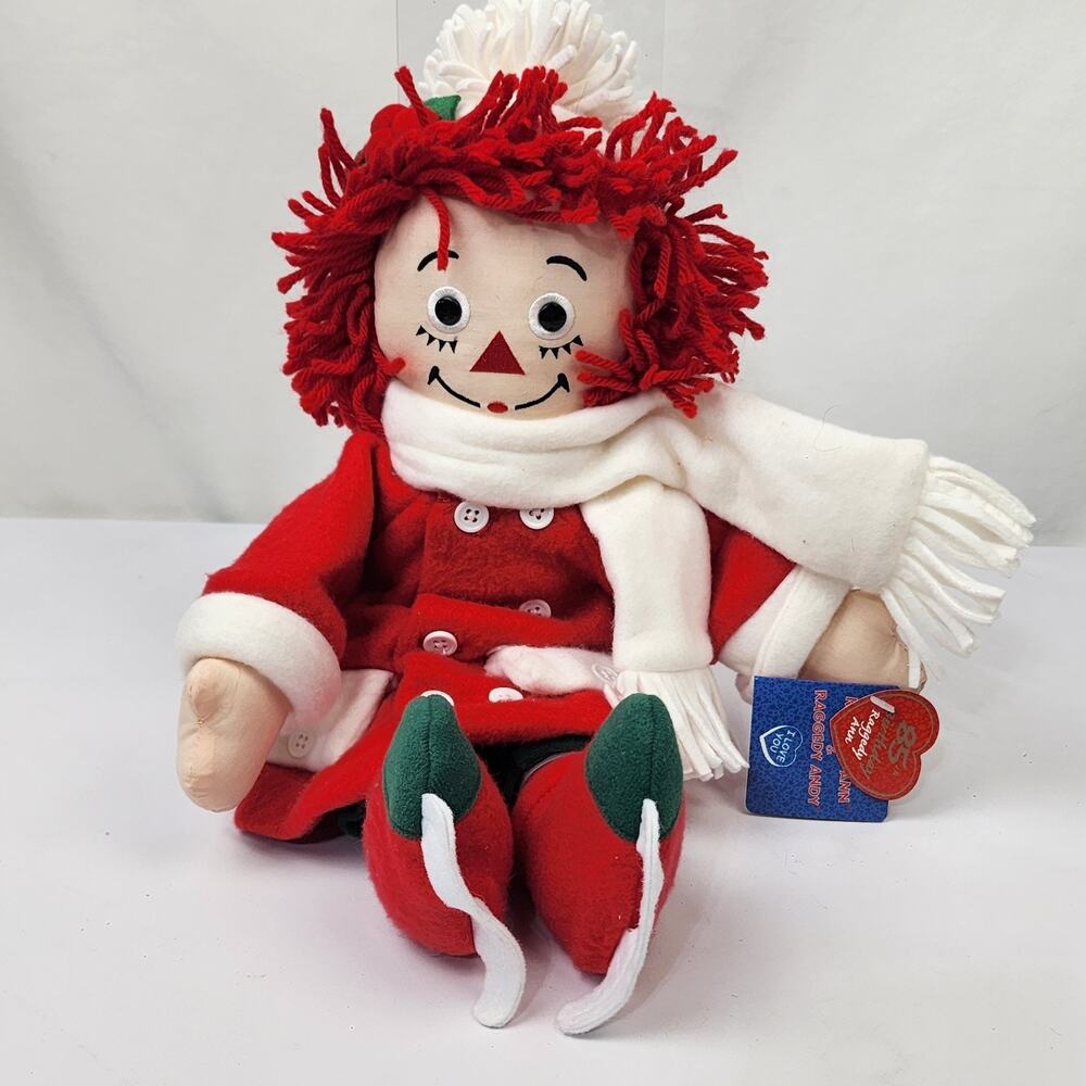 Dakin Raggedy Ann 16" Doll Winter Ice Skating 85th Anniversary Doll Skates NWTs
